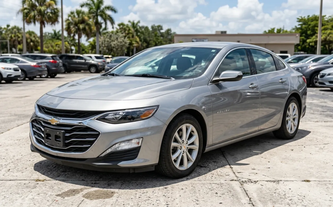 AI-generated illustration of a 2022 Chevrolet Malibu — not the actual vehicle