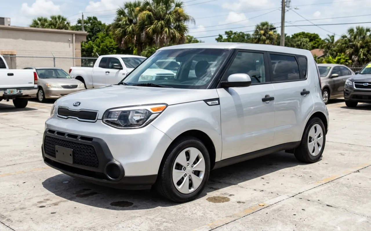 AI-generated illustration of a 2016 Kia Soul — not the actual vehicle