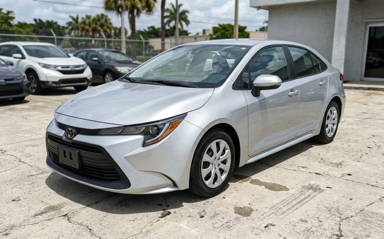 AI-generated illustration of a 2021 Toyota Corolla — not the actual vehicle